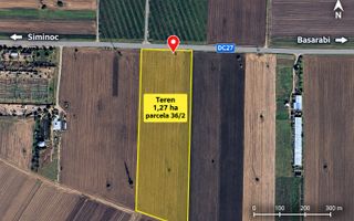 TEREN EXTRAVILAN 12.700 MP | DESCHIDERE LA DRUMUL MURFATLAR - Poză 1