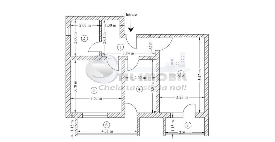 Intabulat!Apartament 2 cameredecomandat62mpCapat C.U.G-Valea Adanca - Poză 8