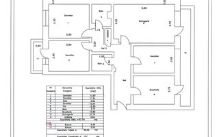 Apartament cu 4 camere, SC -133 mp, etaj 3, VASLUI - zona TRAIAN - ITM; - Poză 15