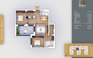 Apartament 3 camere Theodor Pallady 700 m Metrou Teclu - Poză 1