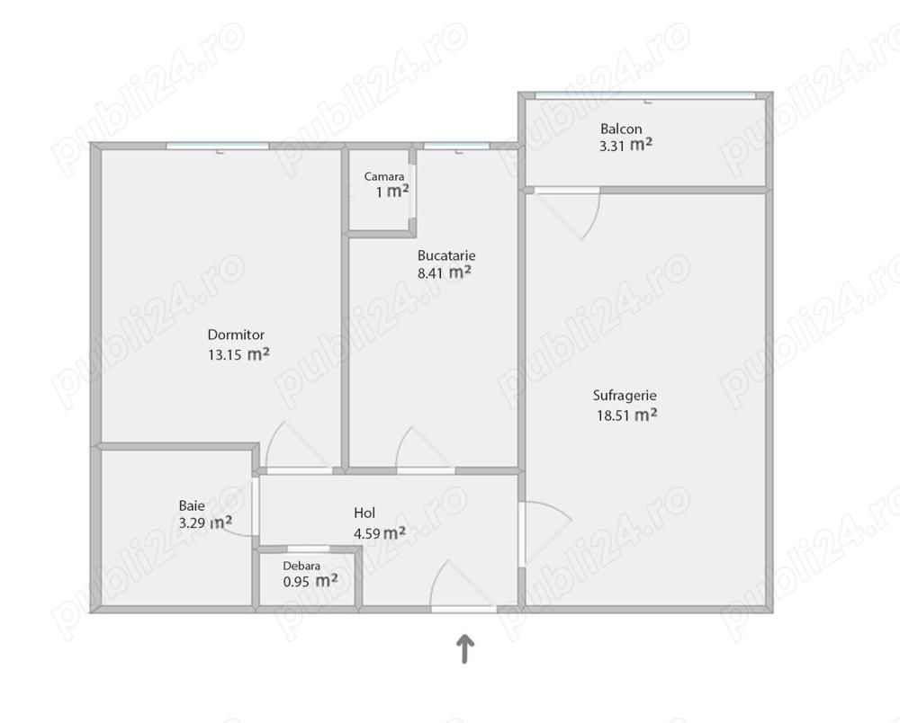 Apartament 2 camere, decomandat, Mazepa 1 - Poză 10