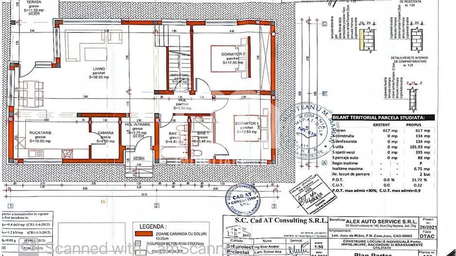 Casa Individuala 3 camere 102mp Teren 617mp Front 34m  Jucu de Mijloc - Poză 2