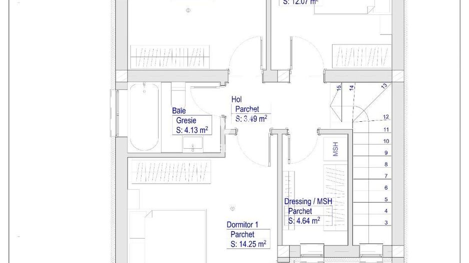 Duplex, 120 mpu teren 250 mp, Selimbar - Schiță 11
