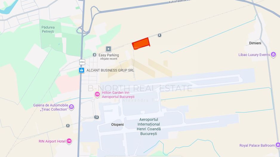 Teren 2.850 mp închiriat – flux direct către Aeroport ideal Rent a Car – Otopeni - Poză 1