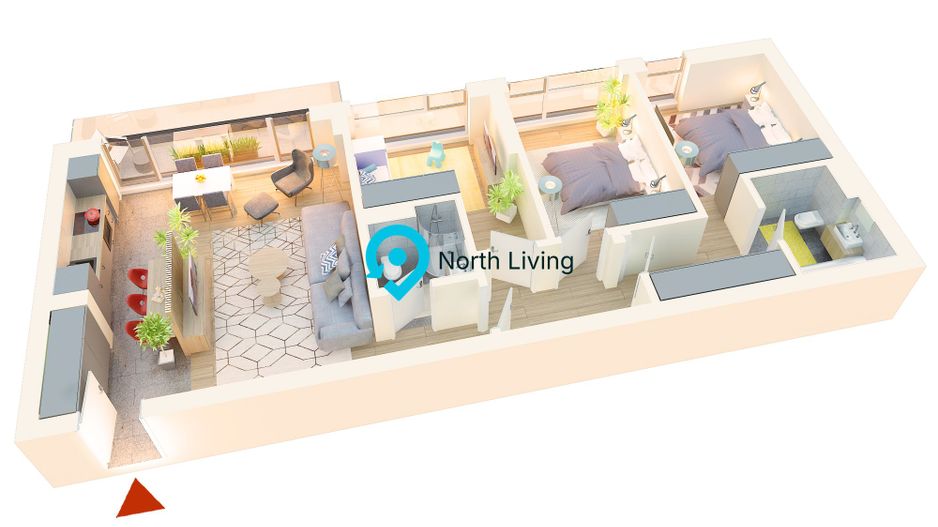 Apartament 4 camere | Ansamblu Rezidential - Bucurestii Noi - Poză 16