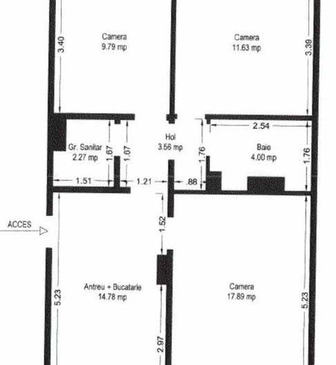 Soarelui | 3 Camere | Decomandat | Centrala proprie | 2 bai | - Poză 8