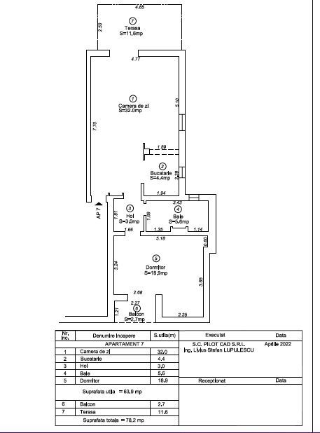 Apartament generos de închiriat zona Lipovei - Poză 26
