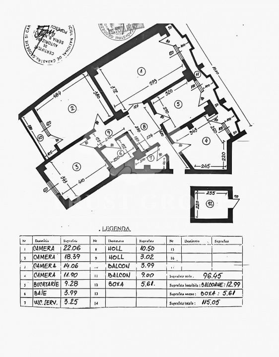 Apartament 4 camere 13 Septembrie - imobil 1988 - Poză 4