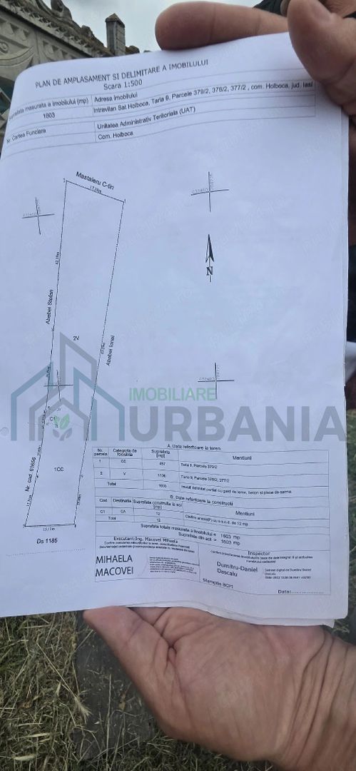 Teren intravilan de vanzare, Holboca, Iasi, 1600 mp, 55 euro/mp - Poză 4