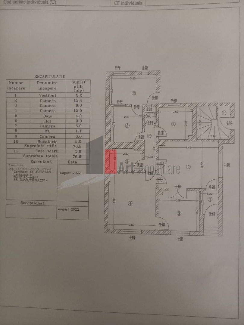 Apartament in vila - Schiță 9
