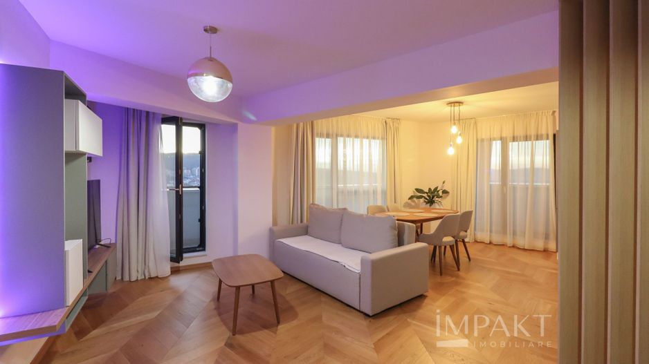 Apartament cu 2 camere ultrafinisat, cu un view deosebit, situat in ansamblul Wings! - Poză 3