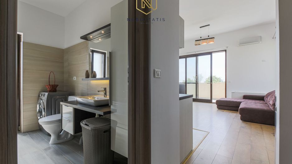 Apartament Giroc, 2 camere | Mobilat & Utilat | Terasa 50 mp & Parcare - Poză 17