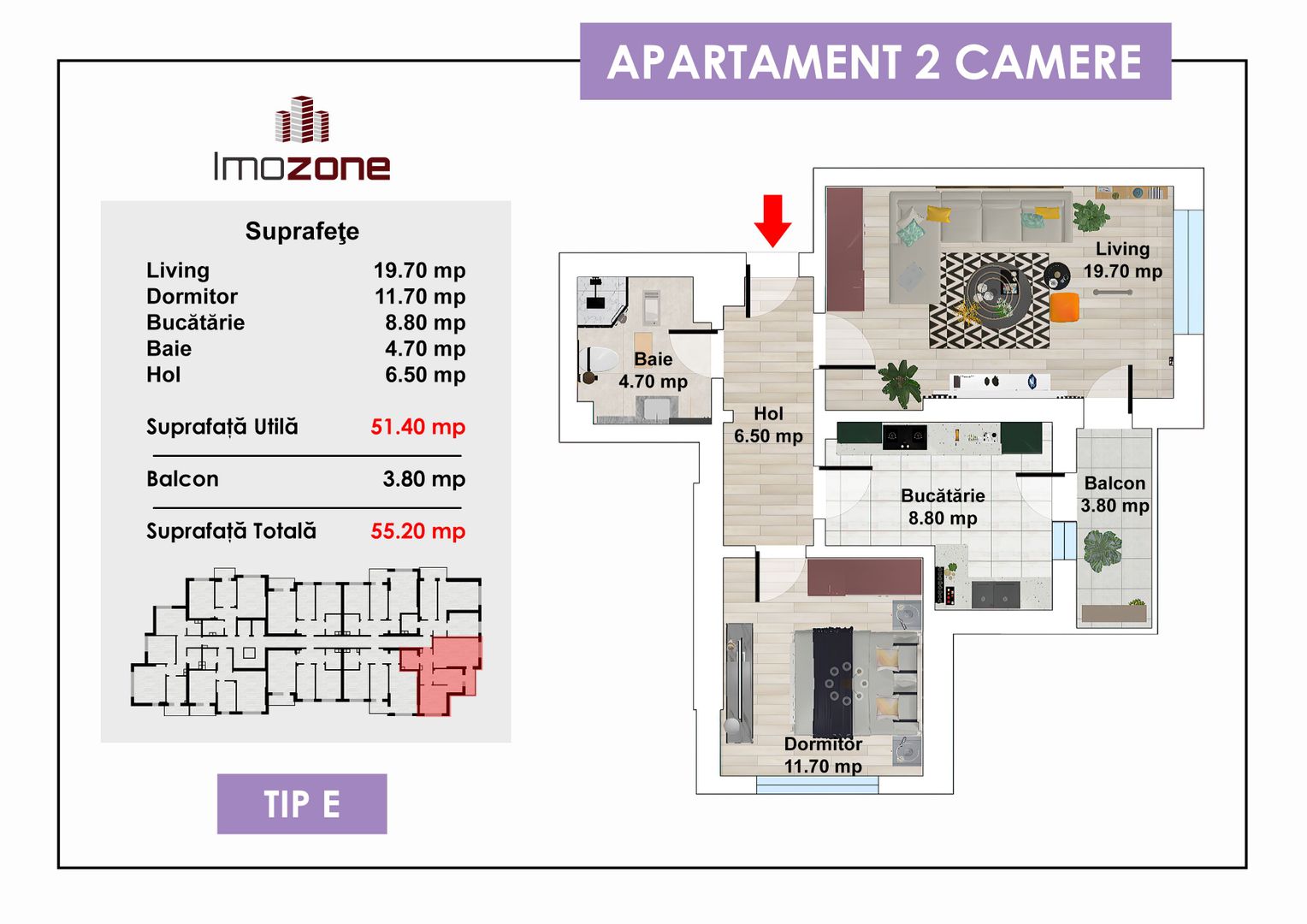 2 CAMERE NOU / DECOMANDAT / CENTRALA TERMICA/ METROU / MUTARE RAPIDA / PRET UNIC - Poză 2