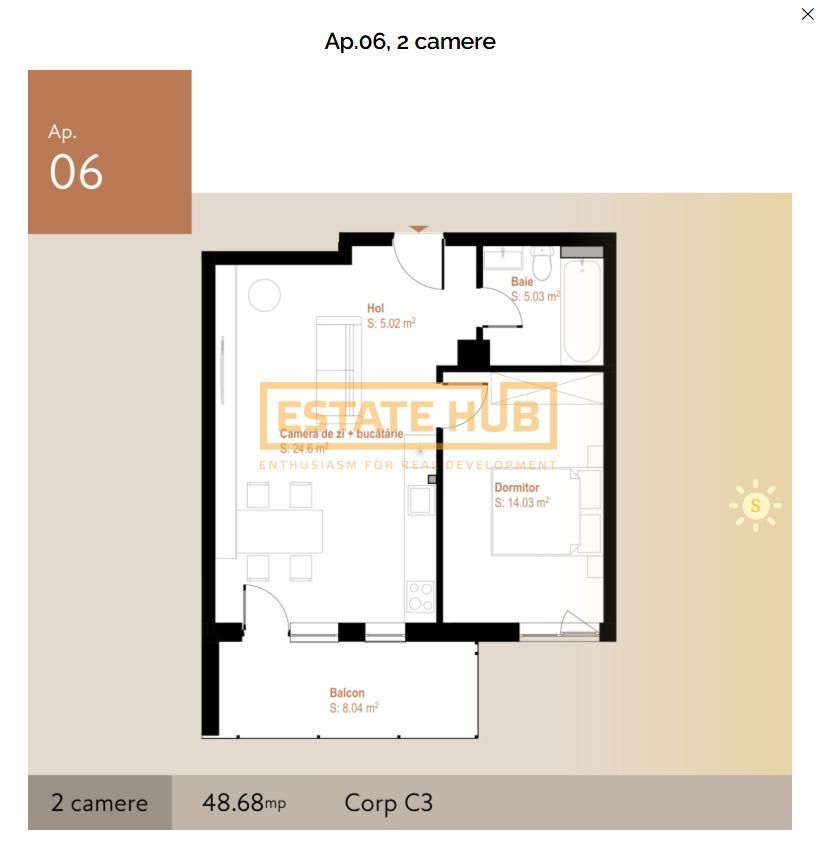 Apartament 2 camere finalizat cu CF, constructie noua, zona Vivo - Poză 12