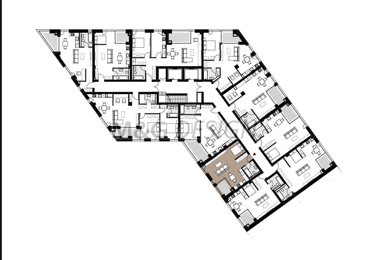 Apartament 1 camera bloc nou zona centrala - Poză 3