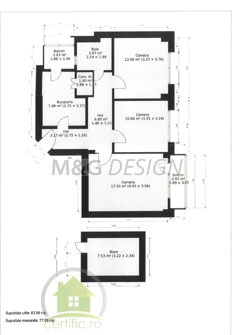 Spitalul Judetean - Casa Tineretului 3 camere, etaj 2, centrala gaz - Poză 21