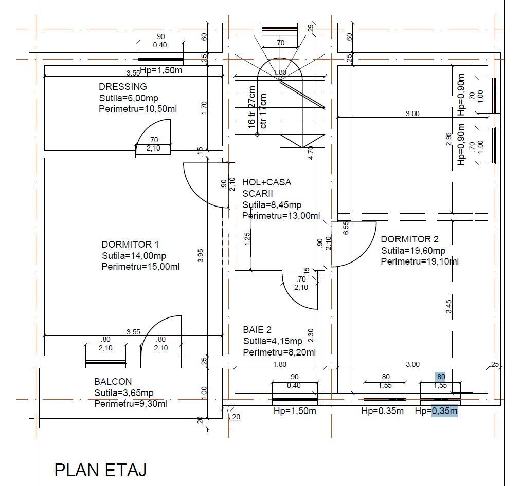 Casa tip duplex 100 mp, teren 240 mp, zona Profi, Selimbar - Schiță 14