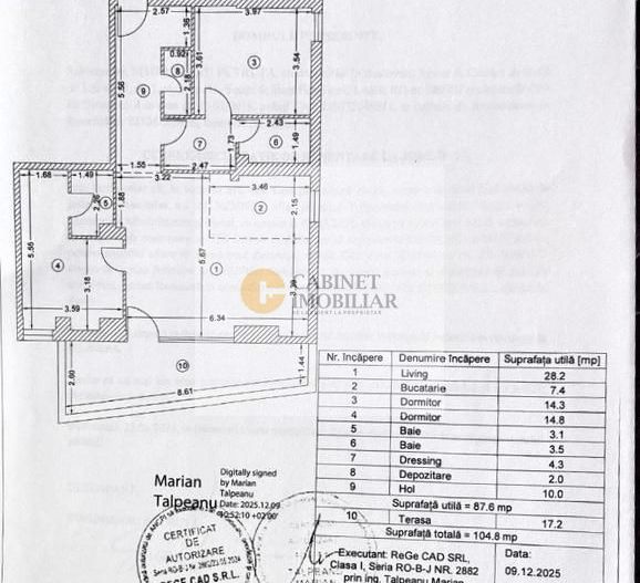 3 camere - Decebal I Terasa deschisa I  Etaj 4/5 I Loc de parcare - Poză 10