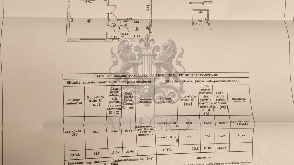 3 Camere | Foisorul De Foc | Renovat 2025 | Deosebit | 1/3 | Boxa - Schiță 7