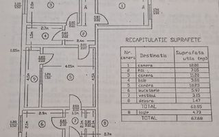 3 camere complet renovat – Drumul Taberei / Râul Doamnei - Schiță 7