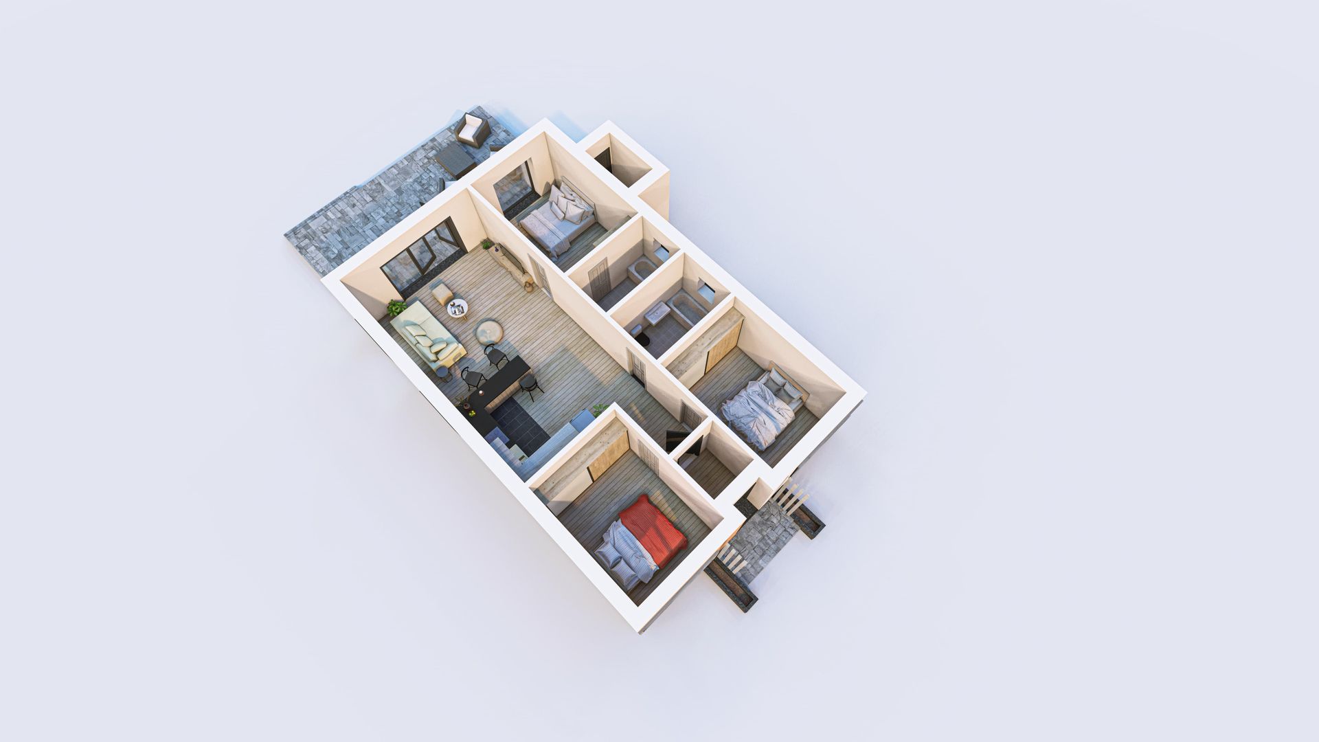 Vilă Individuală Parter - 130mp construiti - 396mp teren - Poză 9