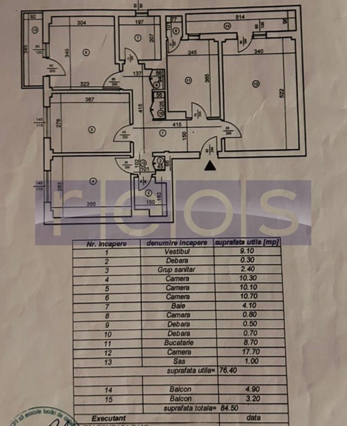 VANZARE 4 CAMERE DECOMANDAT -TINERETULUI - TIMPURI NOI - Poză 15