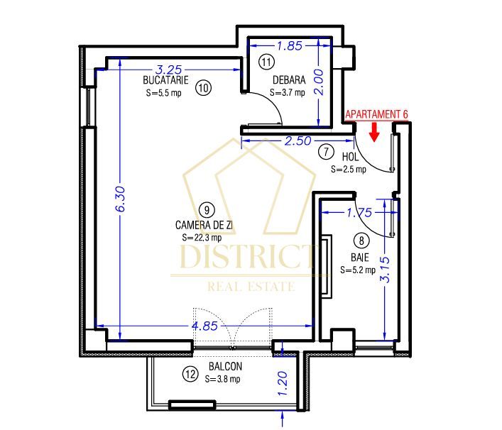 Apartament cu o camera | Aradului - Poză 8