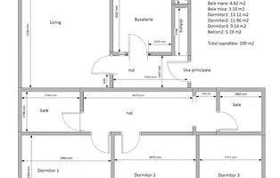 Apartament 4 camere Steaua - Poză 8