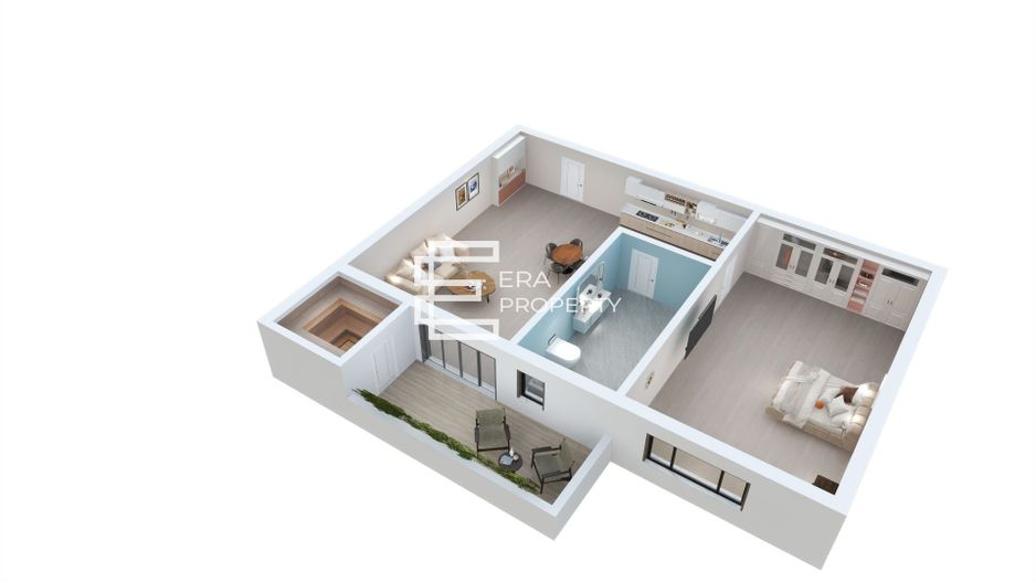 Apartament 2 camere 43 mp cu gradina 21 mp in Sibiu - Lacul lui Binder - Schiță 12