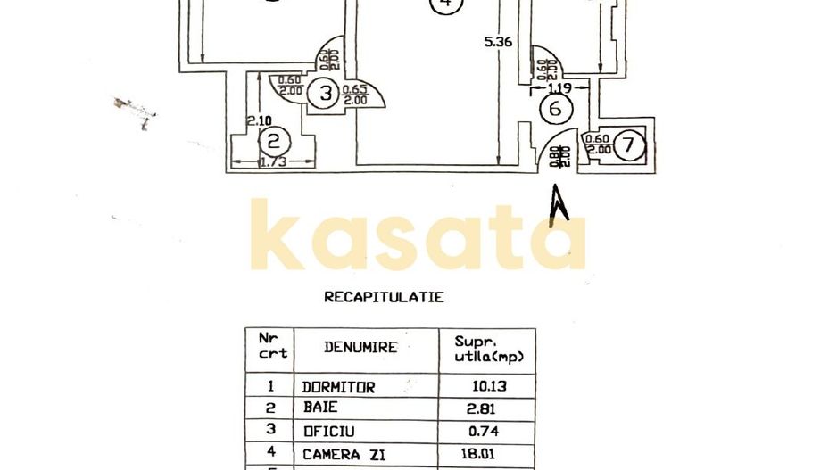 Apartament 2 camere | Iancu de Hunedoara -Guvern-Piata Victoriei - Schiță 10