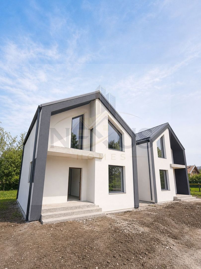 Casă P+1+pod, 4 camere, 3 băi, 97 mp utili, teren 350mp, Berceni - Poză 2