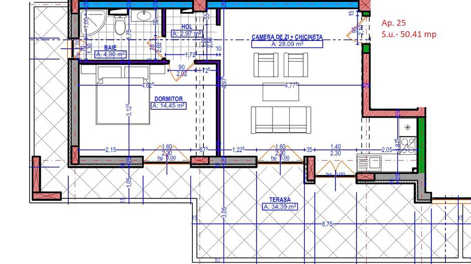 Dezvoltator | Penthouse cu terasa de 35 mp | Disponibil imediat - Poză 8