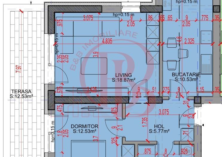 Apartament 2 camere Parcare Gratis Theodor Pallady 5min STB - Schiță 2