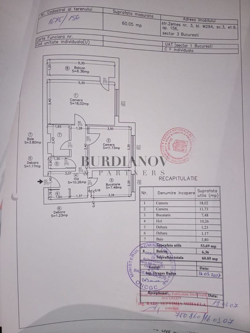 Apartament cu 2 camere de vânzare - 1 Decembrie - 53 mp utili - RS II - Poză 4