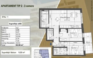 Apartament 3 camere zona deosebita | Comision 0% | CF - Poză 4
