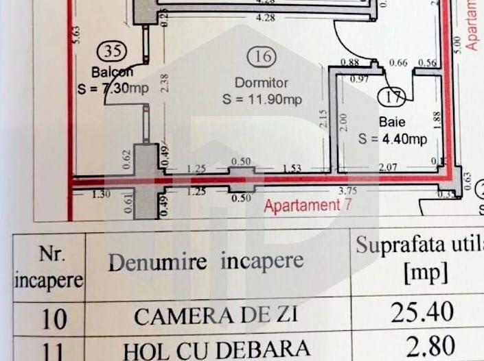 Spatiu de birouri 59 mp str Calea Dumbravii - Schiță 2