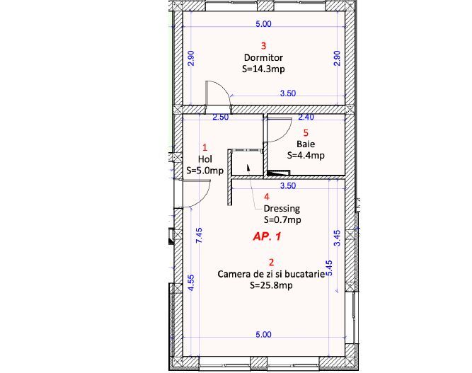 Apartament 2 camere cu gradina, Zona Shopping City - Poză 1