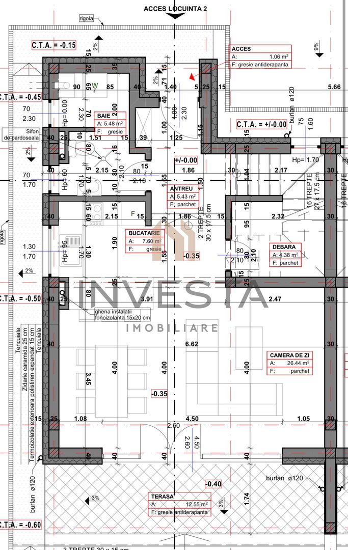 Casa tip duplex pe o strada retrasa, constructie premium! - Schiță 2