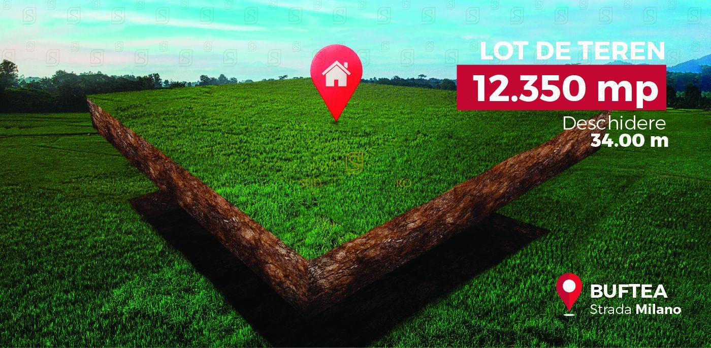 Teren 12350 mp, intravilan, amplasare de exceptie in Buftea, Ilfov - Poză 1