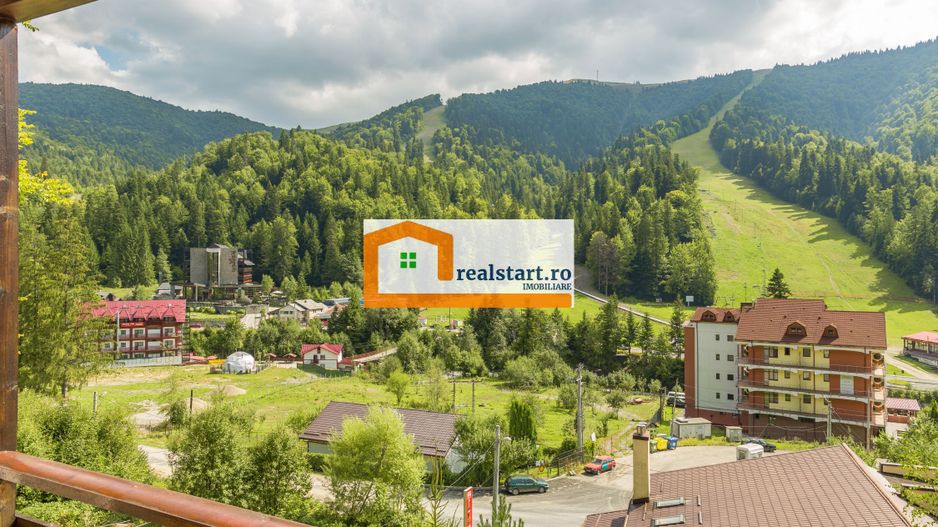 View munte,Studio Azuga, Ideal Investitie aparthotel, mobilat&utilat - Poză 12