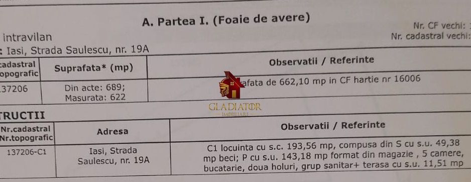 Casa + teren 622 mp strada Saulescu - zona Ultracentrala Iasi, nu rata - Poză 2