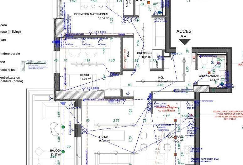 RARITATE  Cotroceni  3 camere , 105mp, finalizat 2024, terasa cu view superb - Poză 13