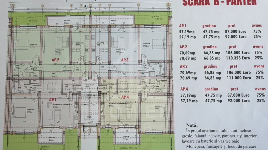 Apartamente 2-3 camere de vânzare Cartier NOU | Șelimbăr-Pictor Brana - Poză 9