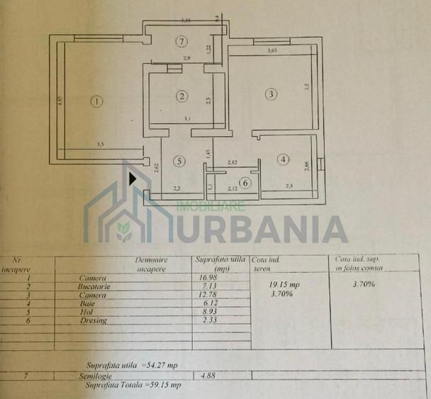 Apartament 2 camere, mobilat și utilat, cu loc de parcare – Iasi, Bucium, Str. Visan - Poză 8