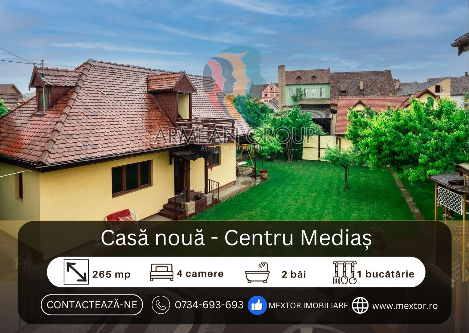 Casă nou construită în Centrul vechi Medias - Poză 1