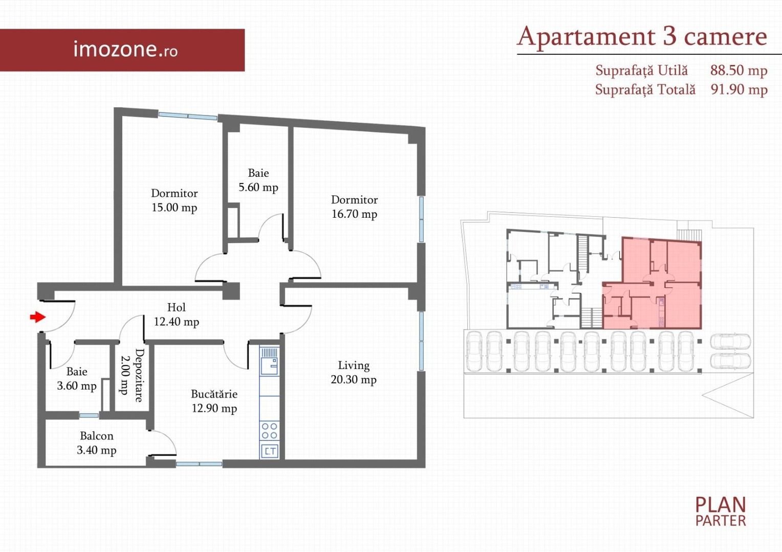 Apartament 3 CAMERE- 92 mp Militari langa METROU Pacii,  Bloc NOU, COMISION 0%, - Schiță 13