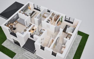 Casă individuală 5 camere | cu rate direct la dezvoltator| Lângă Sibiu - Poză 5