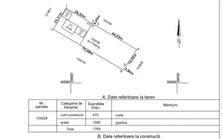 Casă 7 camere + spațiu comercial 55 mp – Orțișoara, 0% comision - Schiță 16