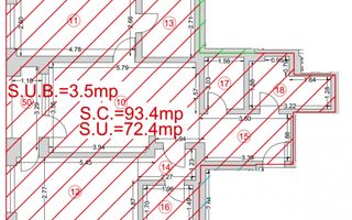 Inel II - COMPLEX PRIMO RESIDENCE - Apartament cu 3 camere situat la etajul 4. - Poză 25