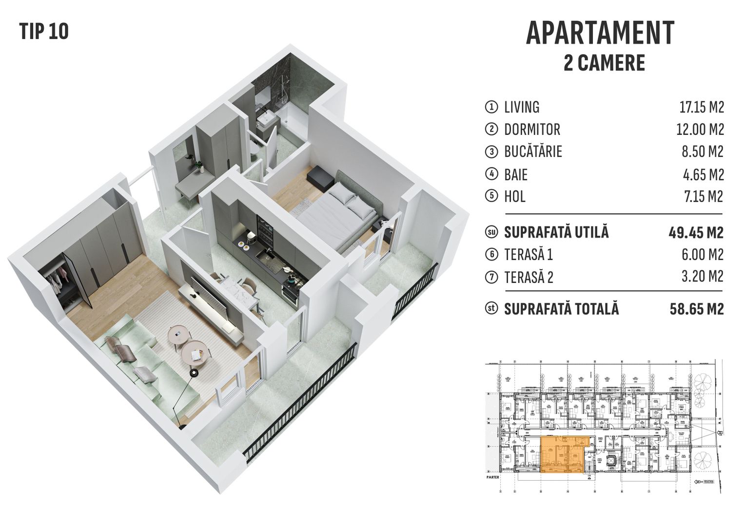 2cam.dec-59mp/metrou Leonida sau Berceni - 20min pe jos - Poză 1